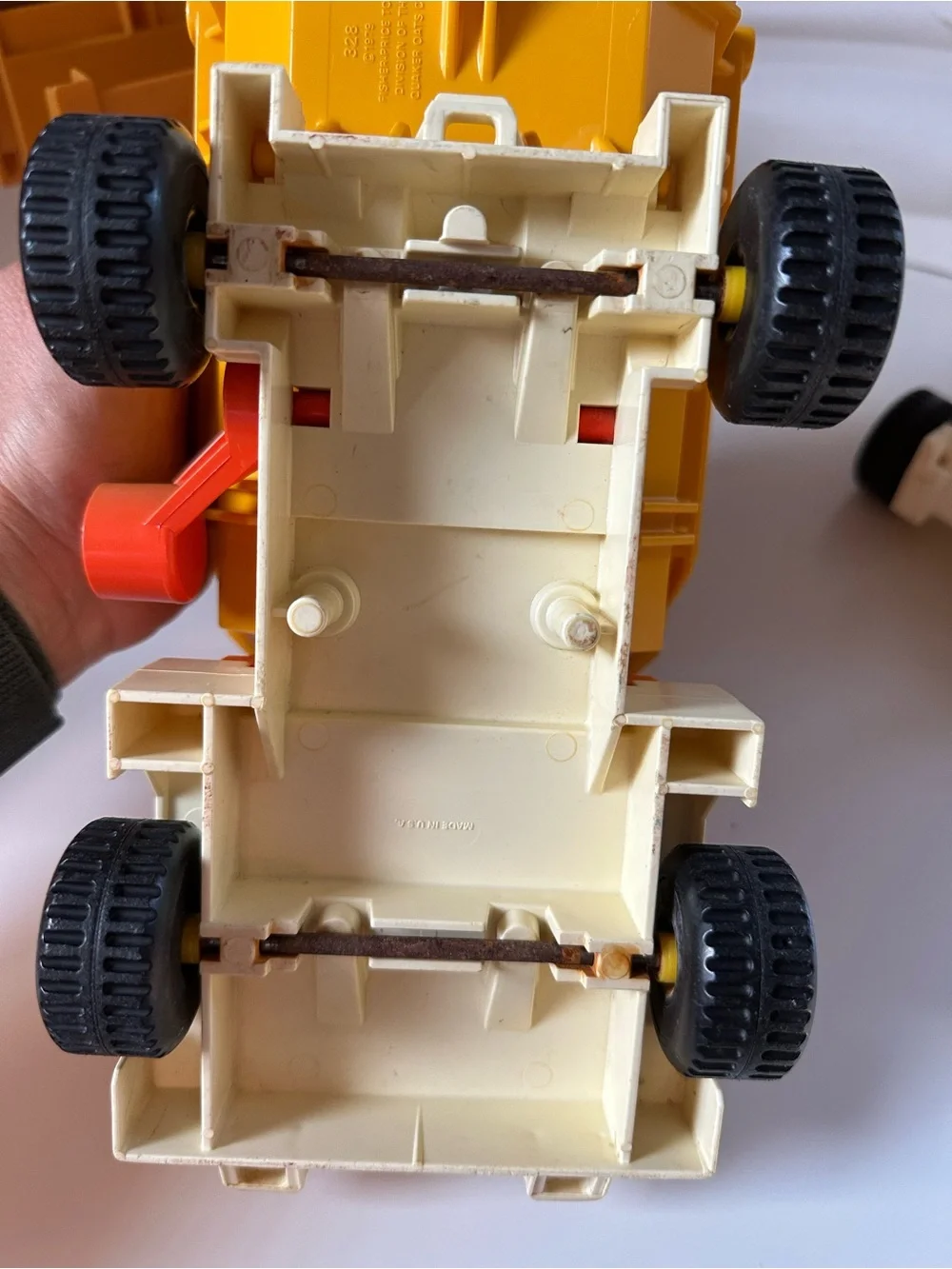 Vintage Fisher-Price Husky Helpers Rodeo Rig Dump Truck #330 #328 lot 3 1979